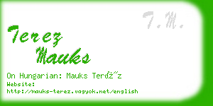 terez mauks business card